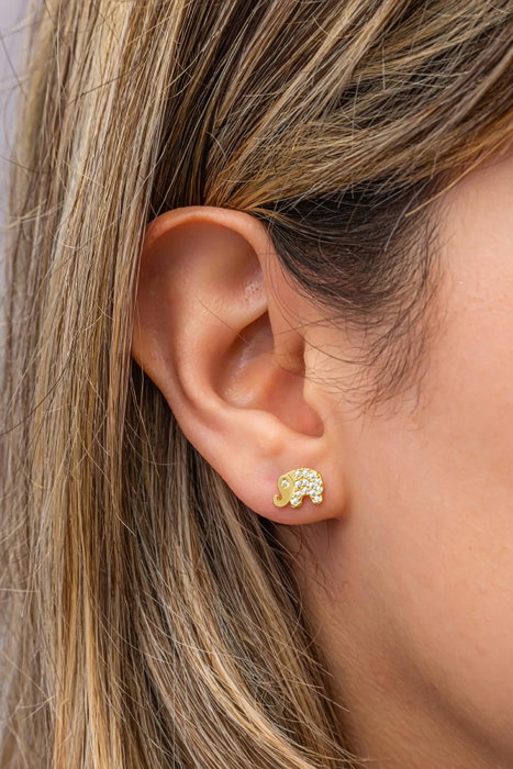 Heliophilia Silver NRZ999631 Pendientes de plata de ley 925 con baño de oro rosa y circonita, color oro rosa